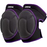 JYBTAA Knee Pads for Women Cleaning House Floors, Adult Knee Pads for Kneeling Housework Men, Soft Gardening Kneepads for Scrubbing Floors Carpet Installation, Adjustable Knee Cushions for Work, Purple M (1 Pair)