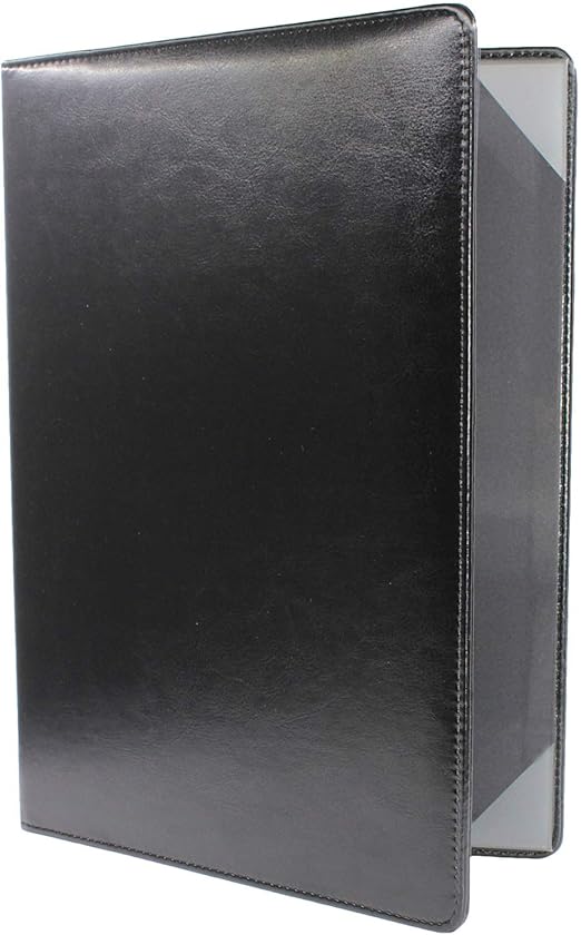 Diploma Cover A4 Black Leather Certificate HolderDocument Holder A4 Size Menu Cover Amazon.ca