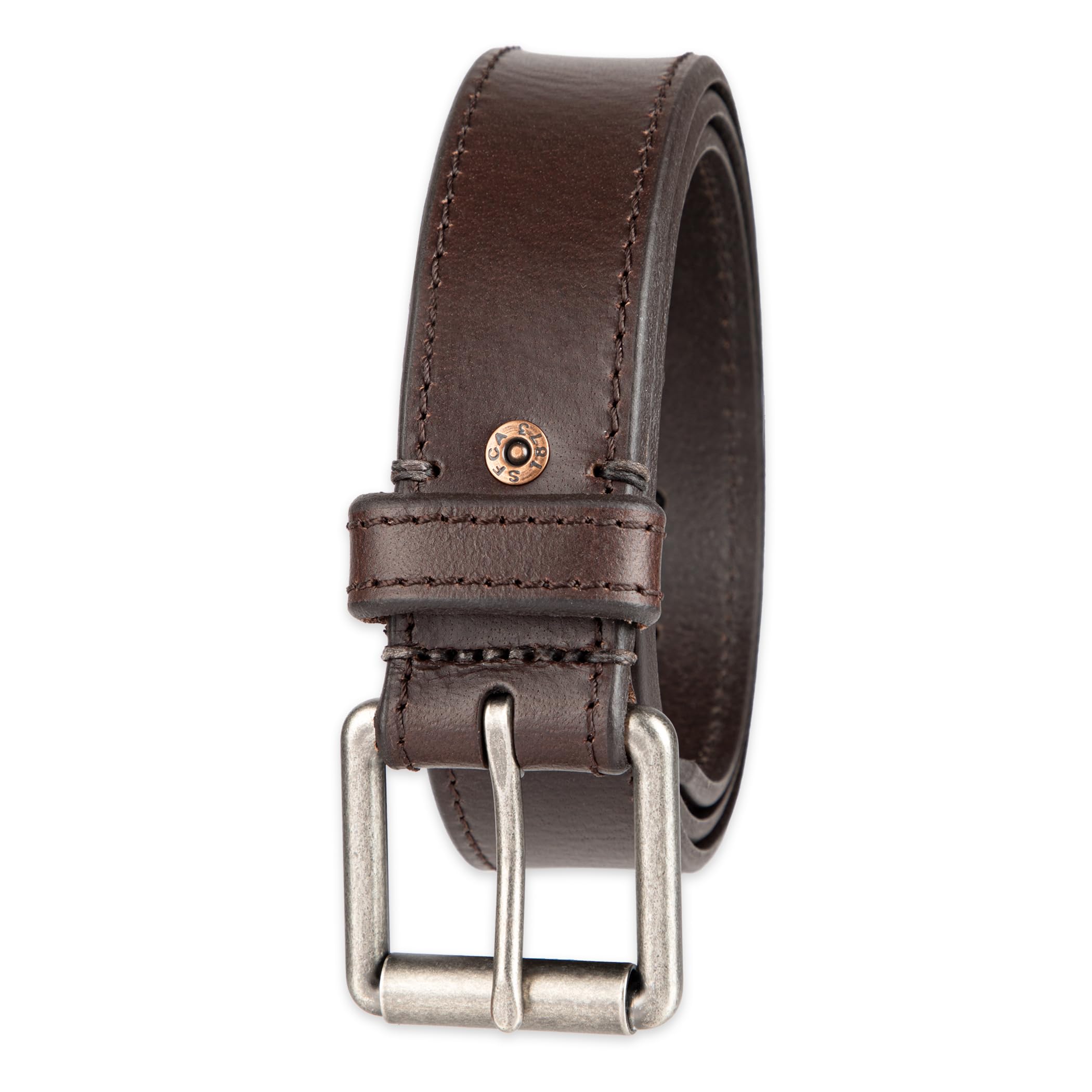 Levi's Men's Casual Beveled Edge Classic Belt, Brown, Small Image