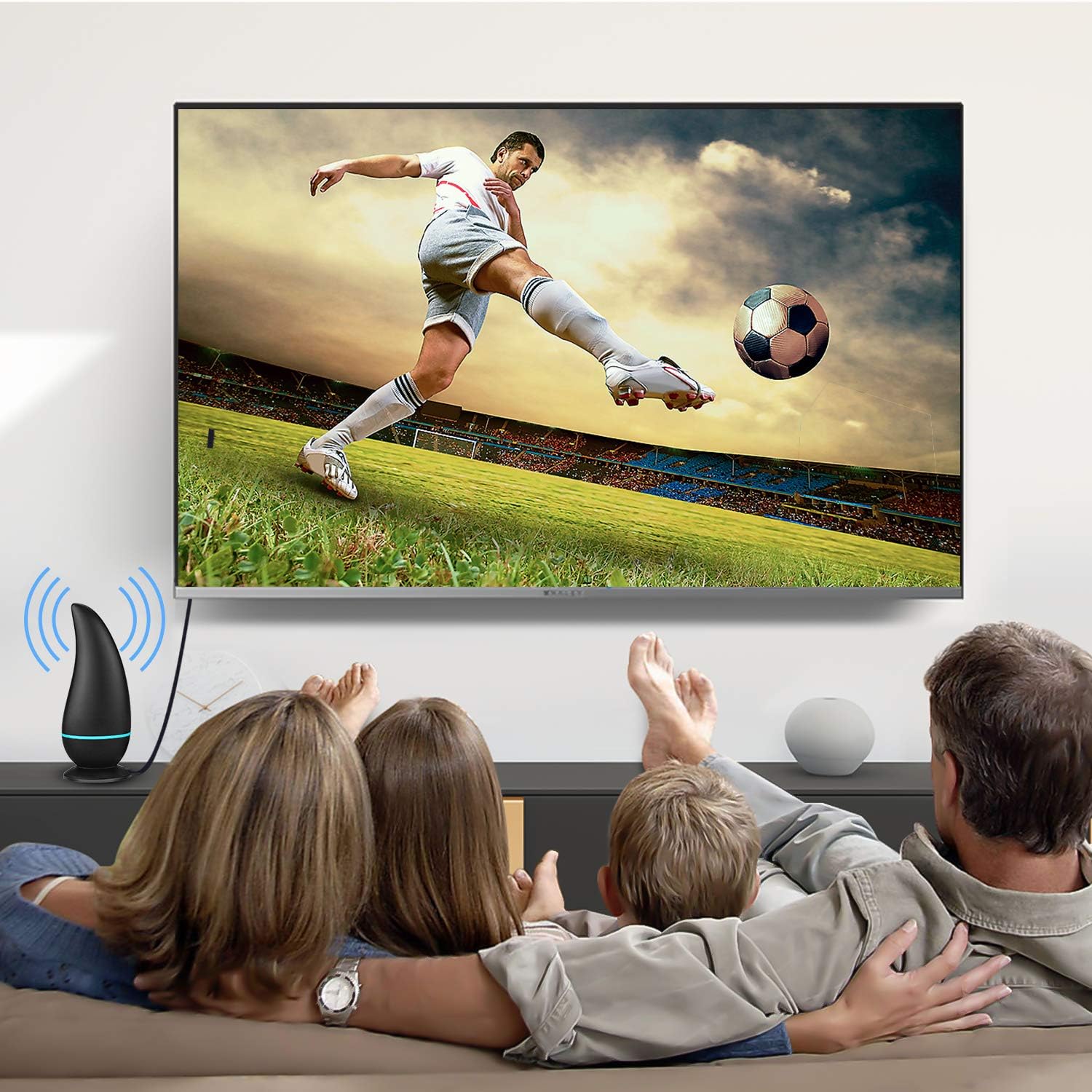 2020 Latest TV Antenna HDTV Indoor Digital Amplified TV Antennas 150 Miles Range with Amplifier TV Signals 4K 1080P VHF UHF Freeview TV for Life Local Channels Broadcast for All Types Television: Home Audio & Theater