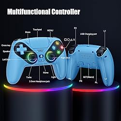 Dinosoo RGB Wireless Controller for PS5/PlayStation