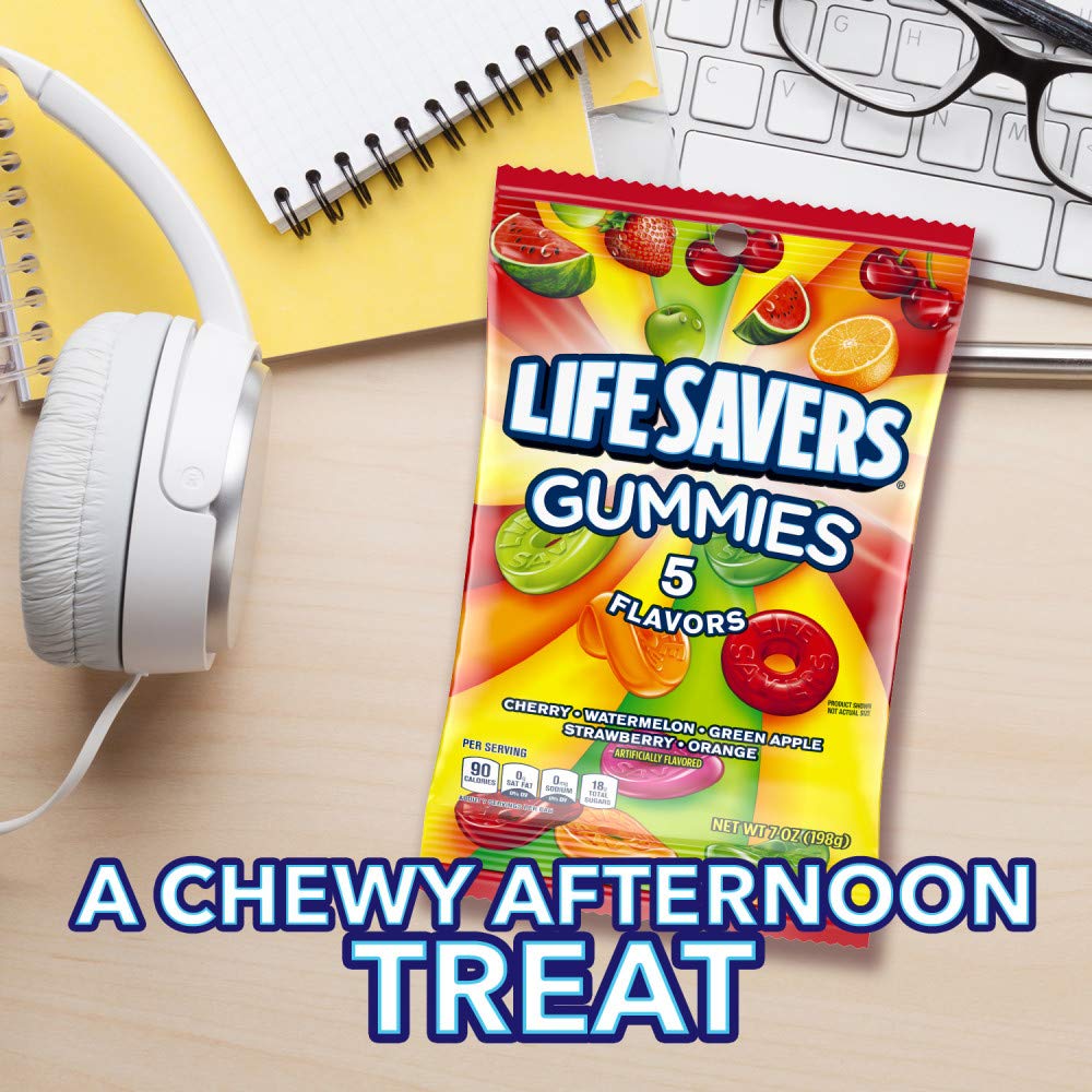 Life Savers, Gummies 5 Flavors Candy Bag, 7 oz : Gummy Candy : Grocery & Gourmet Food