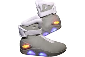 Fun Costumes Adult Light Up Back to the Future 2 II Shoes with Charging and Adjustable Straps - Officially Licensed