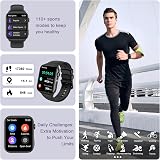 IOWODO Smart Watch for Women Men 1.91" HD Call Flashlight Heart Rate IP68 view 3