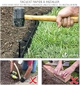 VOUNOT Lawn Edging 10m with 30 Pegs 4mm Thick Black Plastic Border view 6
