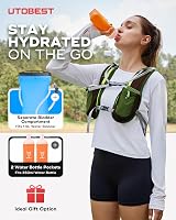 UTOBEST 5L Running Vest Hydration Pack 1.5L Bladder Adjustable Reflective view 7