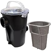 CAMOLIKOS SPX1500CAP Pool Pump Strainer Housing w/Basket Fits for Hayward Strainer Housing &amp; Basket for Power Flo LX Pool Pumps Strainer Lid