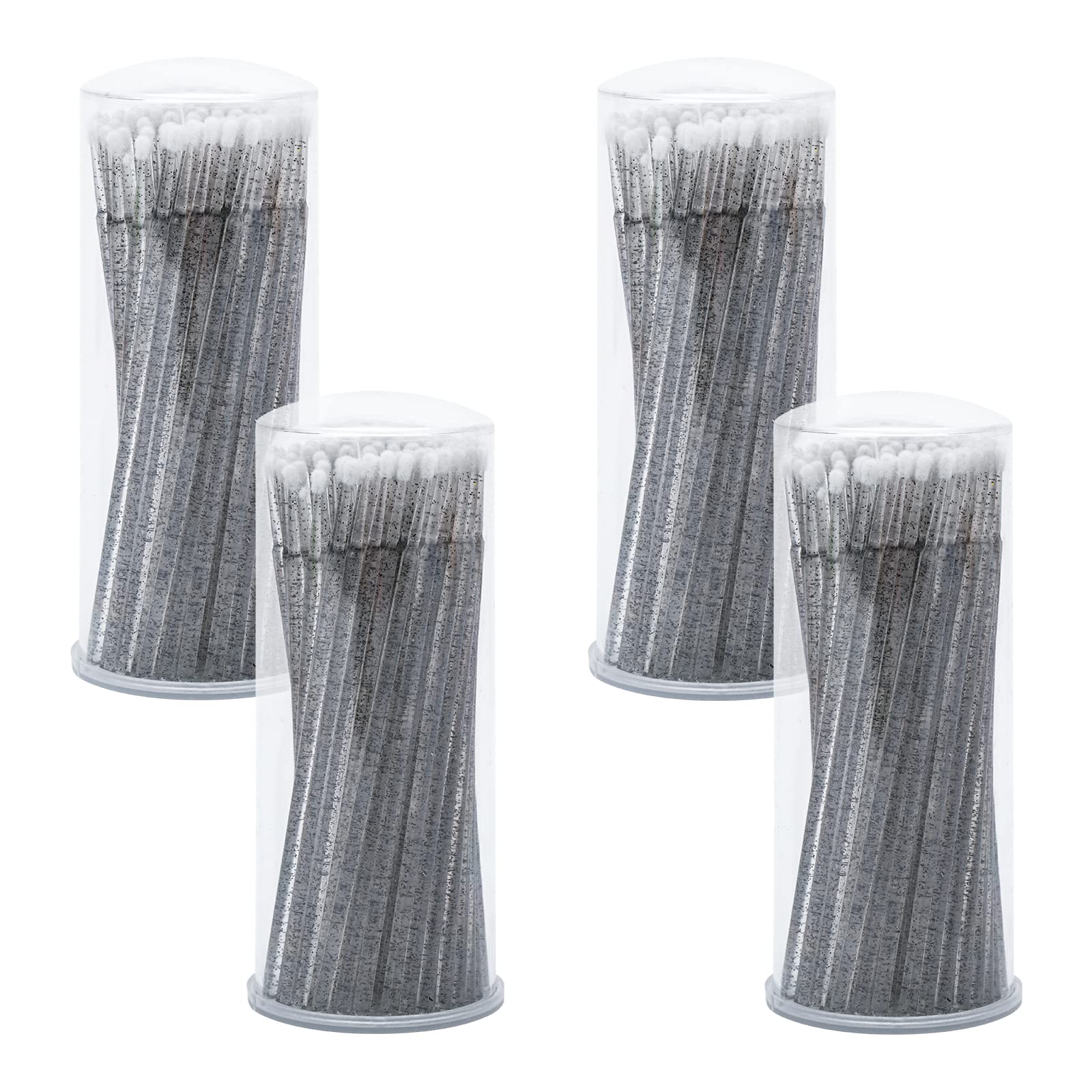 G2PLUS 400PCS Micro Applicators, Crystal Black Eyelash Extension Applicators for Eyelashes Extensions, Crafting