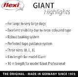 flexi Giant Professional L Tape 10 m Black Neon Yellow Pet Leash view 9