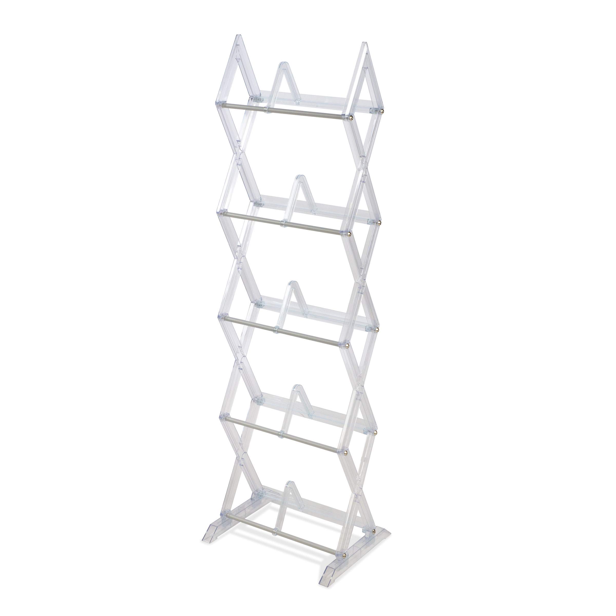 Support Rangement Multimédia Atlantic Mitsu 5 Niveaux - 130 CD Ou 90 DVD - Transparent