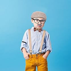 JcHrmers 7 PCS 100 Days of School Old Man Costume