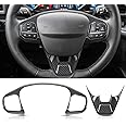 YEE PIN 2021 2022 2023 2024 2025 Bronco Sport Carbon Fiber Steering Wheel Panel Trim: Bronco Sport Accessories Steering Wheel Panel Frame Trim Cover for Ford Bronco Sport CX430 Steering Wheel Panel