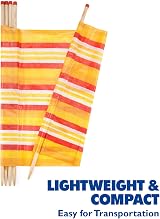 Yello Beach & Camping Windbreak 8 Pole Sun Shelter 150 x 462 cm Orange Stripe view 6