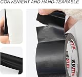 WELSTIK Black Duct Tape 50mm x 41m Waterproof PE Backing 7.5 Mil view 6