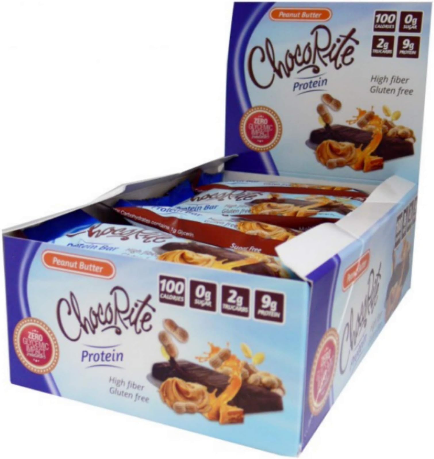 ChocoRite Peanut Butter Protein Bar 34g (Box of 16)