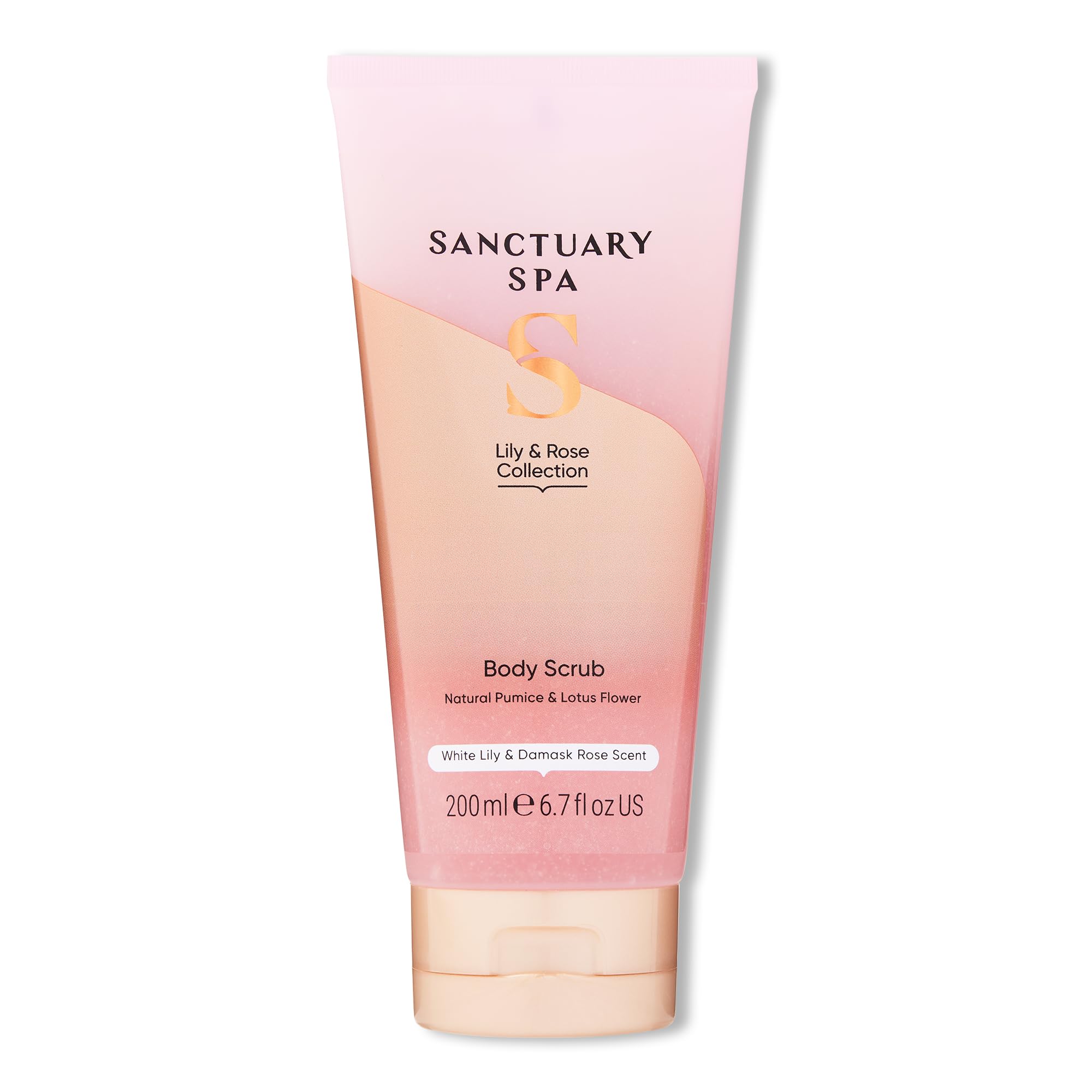 Sanctuary Spa Lily & Rose Body Scrub, No Mineral Oil, Cruelty Free & Vegan Exfoliating Body Scrub, 200ml