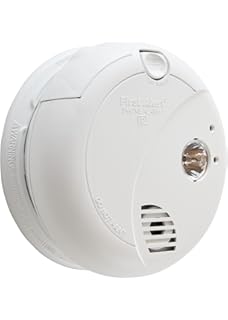 First Alert Hardwired Photoelectric Sensor Smoke Alarm with Battery Backup and Escape Light, BRK 7020B