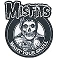C&D Visionary Misfits Want Your Skull Patch, Black, White