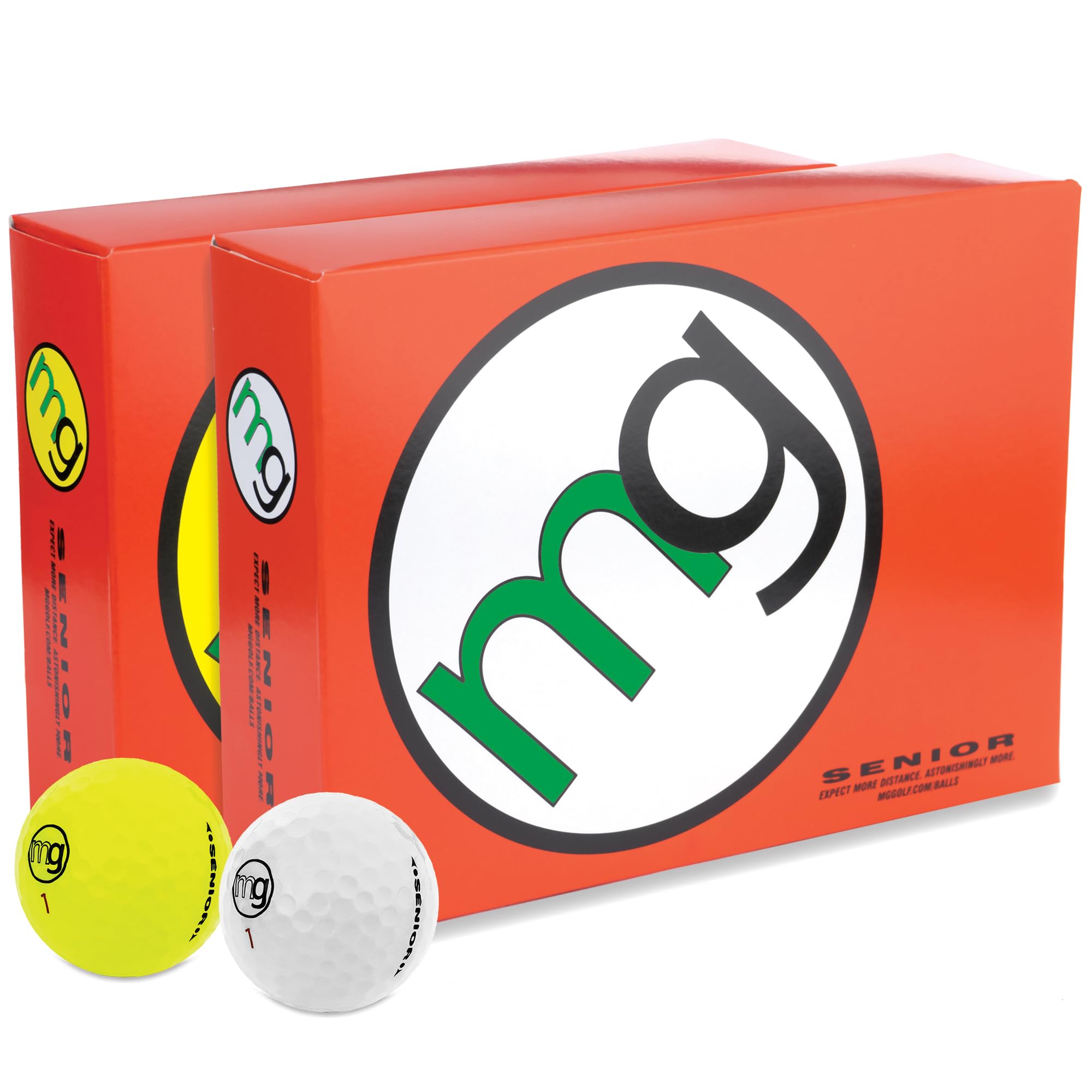 MG Golf Balls Senior Longest with Speed, Distance, Maximum Enjoyment (1-Dozen)