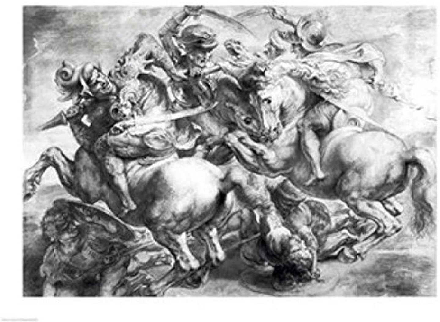 Peter Paul Rubens La Battaglia di Anghiari di Leonardo da Vinci Stampa Artistica (60,96 x 45 Peter Paul Rubens La Battaglia di Anghiari di Leonardo da Vinci Stampa Artistica (60,96 x 45