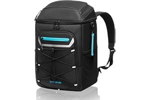 EVERFUN Cooler Backpack Insulated Leakproof 30/36 Cans, Cooler Bag with 2 Insulated Compartments Waterproof, Lightweight Hiking Beach Lunch Travel Camping Cooler for Men and Women