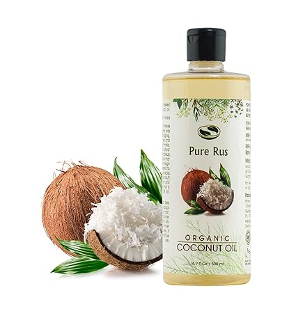 Pure Rus Cold Pressed Coconut Oil for Hair and Skin, 500ml