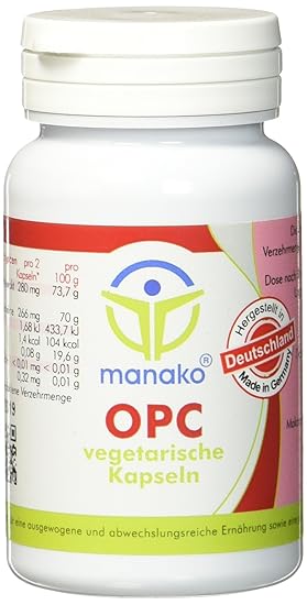 manako OPC vegetarische Kapseln, 110 Stück, Dose a 20,9 g (1 x 110 Kapseln)