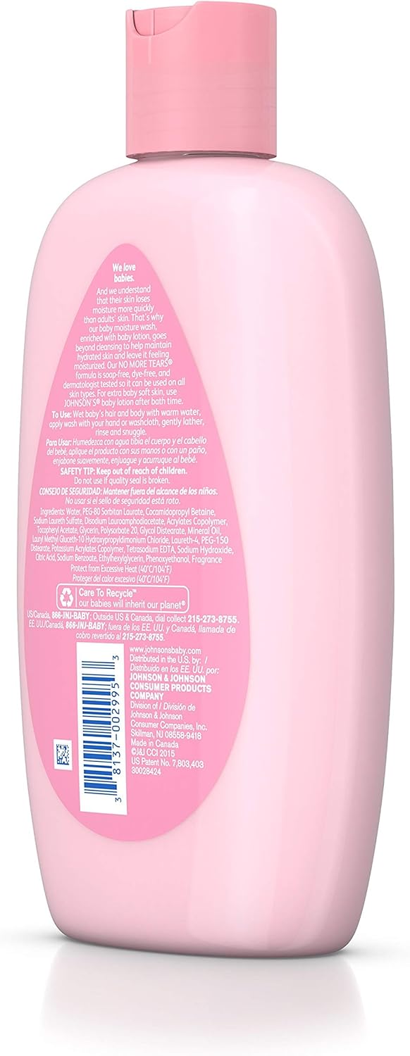 Johnson's Baby Moisture Care Wash With Lotion, 15 Oz.: Health & Personal Care