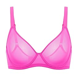DELIMIRA Women's Cosnufy Sheer Mesh Bra Full