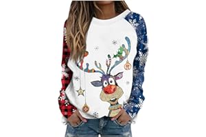 FQZWONG Merry Christmas Tshirts Shirts For Women 2023 Funny Tops Fashion Vacation Xmas Casual Holiday Graphic Sweatshirts
