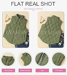 EVALESS Cute Cropped Puffer Vest Women Lightweight