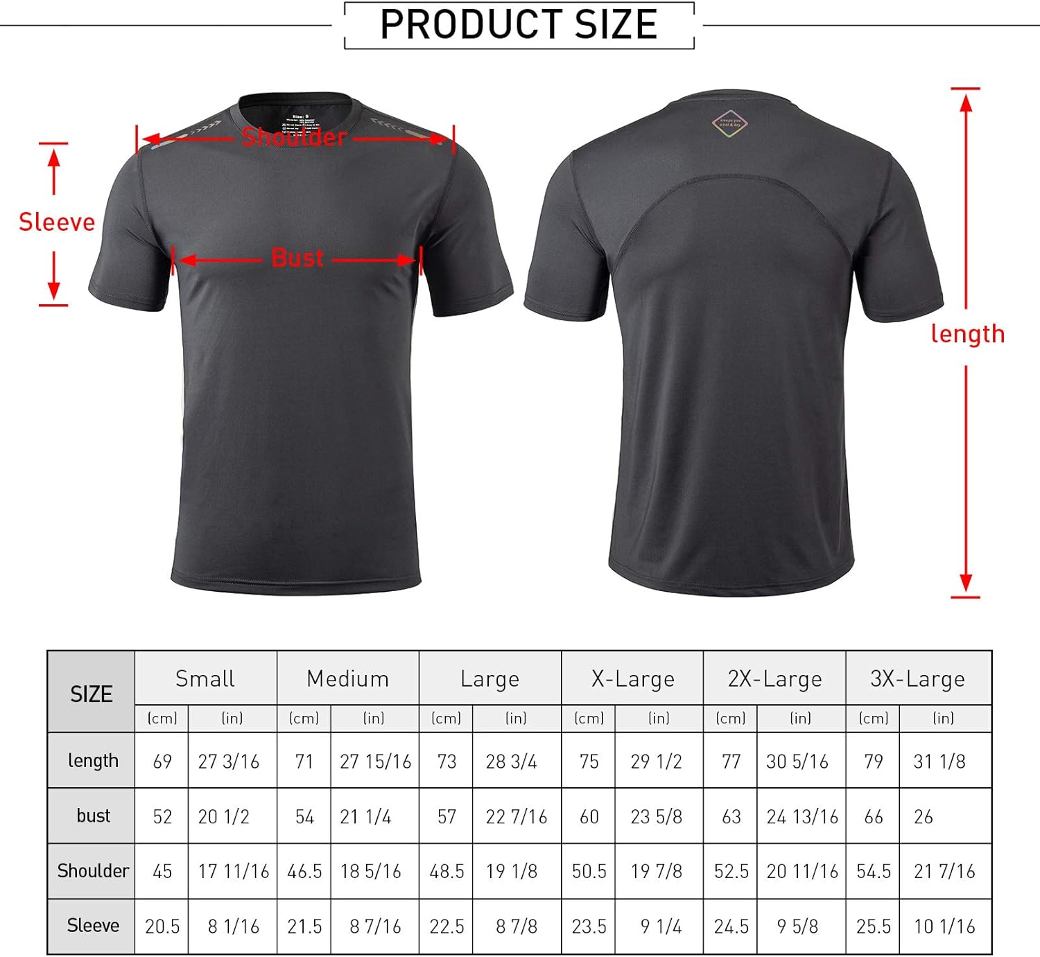Nother Men's Quick-Drying Sports T-Shirt Breathable Quick Dry Gym Training Outdoor Running T-Shirt: Clothing