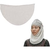 Mythrojan Medieval Padded Coif Linen Cotton Arming Cap for Men &amp; Women, Quilted Helmet Liner for LARP