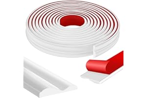 moonoom 20 Ft x 1.6''Wall Decoration Molding Trim,Self-Adhesive 3D Chair Rail Panel Molding, Flexible DIY Wall Trim for Walls Mirror Window Frame and Home Decoration