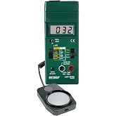 Extech 401025 Foot Candle/Lux Light Meter | 3 ranges, 5% accuracy, fast/slow response, analog output, photo diode sensor, 9V battery