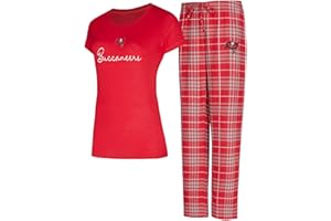 Concepts Sport Women's NFL Vector Top & Flannel Pants Sleep Set