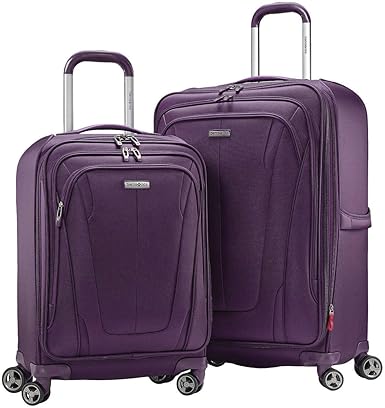 samsonite purple luggage set