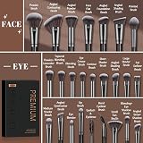 Maange 25Pcs Makeup Brush Set Professional Synthetic Brushes Gift Box view 2