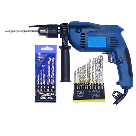 ADAWAT Forward Rotation 13 mm Impact Drill Machine with Speed Regulator Pistol Grip Drill (13 mm Chuck Size)