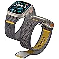 Spigen Athlex Air Designed for Apple Watch Band Compatible with Ultra 2/1 49mm, Series 10 46mm, 9/8/7 45mm, SE2/SE/6/5/4 44mm, 3/2/1 42mm - Active Gray