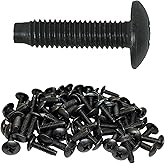 RackGold&reg; 12-24 Rack Screws 50 Pack - USA Made | USA-made 50-pack of RackGold 12-24 rack screws and washers. Hardened steel prevents stripping in server racks.
