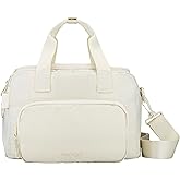 Bentgo Insulated Lunch Bag – Extra-Large Capacity Adult Lunch Bag with Shoulder Strap and External Storage Compartment, Durable, Lightweight, Ideal for Work, School, & Meals On the Go (Bone)