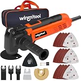 Oscillating Tool, 23000 OPM Corded Oscillating Multi Tool Kit with 26Pcs Saw Accessories, 3.2&deg;Oscillation Angle, 7 Variable Speeds, Electric Oscillating Saw with Auxiliary Handle&amp;Carrying Bag
