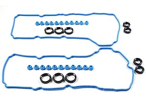 AUCERAMIC VS50814R Valve Cover Gasket Set Fits for Ford F-150 2011-2017, Mustang 2011-2017, Transit 150/250/350 2015-2020, Po