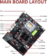 VBESTLIFE G41 Motherboard LGA 775 DDR3 Dual Channel Desktop IDE Integrated view 5