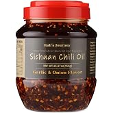 Chili Oil - Garlic and Onion Flavor 15.87oz (450g) | Vegan Chili Oil with Fresh Crispy Garlic, Shallots &amp; Hot Chili Peppers, Good on Noodles, Meats, Veggies &amp; Everything