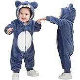 TONWHAR Toddler Kids Halloween Cosplay Costume Koala Inspired Romper for Baby