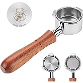 MEION 54mm Bottomless Portafilter Compatible with Breville Barista Express Machines, Sage, Barista Pro, BES870XL, BES878, BES880, Espresso Portafilter with 18g Filter Basket & Puck Screen