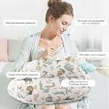 Topchances Pregnancy Pillow Nursing Pillow U Shaped 100% Cotton Cover view 3
