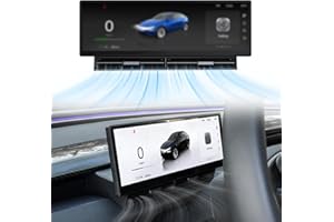 Tlyard Head Up Display for Tesla Model 3 2017-2023 Model Y 2019-2025.02, Thin Cayplay with Camera 10.88 Inch Touchscreen HUD Carplay Smart Instrument Cluster